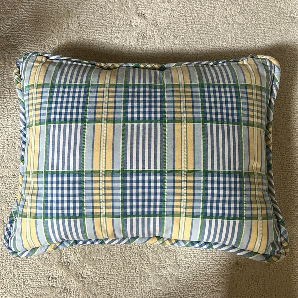 Custom Plaid Print Decorative Pillow